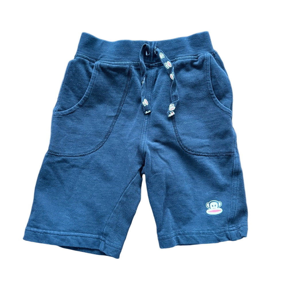 Vintage Kids Y2K 2010 Paul Frank Black Sweatpant Shorts Size 5T
